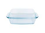 Homeware Profession. Bratform, Klar, Glas, 2,80 l, quadratisch, Lfgb, Made in Europe, backofengeeignet, mikrowellengeeignet, Deckel hitzebeständig, Kochgeschirr, Töpfe, Bräter