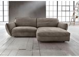 Ecksofa BETYPE "Be Type Be Chilled, Mega Sofa, Bezug: hochwertiges Anilinleder, L-Form", grau (steel), B:280cm H:85cm T:180cm, AnilinLEDER Pallino gewachst (echtes Rindsleder) Das von südamerikanischen Rindern stammende Anilinleder wird in Fässern gefärbt. Natürliche Merkmale wie Narben, Insektenstiche und Hornstöße bleiben dem 1, 2 - 1, 4 mm starken Leder erhalten und sorgen für ein naturbelassen