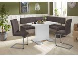 Eckbank OTTO HOME "Charissa", braun (dunkelbraun (capulet 4007)), B:170cm H:90cm T:140cm, Holzwerkstoff, Massivholz, Sitzbänke, Eckbank, in 3 Größen, verschiedene Qualitäten