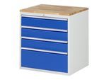 Rau Schubladenschrank Buche-Top und 4 x Schubl.-XL 3x150 1x270mm (03-XL5.3A-B.11)