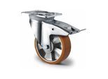 CASCOO Lenkrolle mit Totalfeststeller ø 160 mm Serie BAU5 Doppelkugellager K-Serie (THP5KW0160BAU5D0N)
