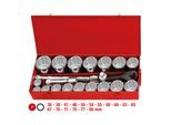 KS Tools 1" Steckschlüssel-Satz, 22-teilig 12-kant (911.0824)