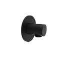 Herzbach Deep Black Brauseanschlussbogen 23.995100.1.12 mit Rosette d= 70mm, schwarz matt