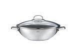 Rösle WOK Elegance, Edelstahl, Metall, nicht angegeben L, backofengeeignet, Deckel hitzebeständig, antihaftbeschichtet, Kochen, Pfannen, Woks