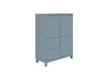 Paidi Highboard Olli Highboard 2T2S, Blau, Holzwerkstoff, 4 Fächer, 2 Schublade(n) Schubladen, 94.8x119.7x40.1 cm, Blauer Engel, Goldenes M, Wohnzimmer, Kommoden & Sideboards, Highboards