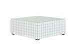Mid.you Couchtisch, Klar, Glas, Holzwerkstoff, quadratisch, eckig, 80x32x80 cm, Wohnzimmer, Wohnzimmertische, Couchtische