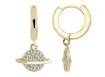 Kettenanhänger ADELIA´S "Damen Anhänger – Anhänger aus 925 Silber mit Zirkonia", gold, Schmuckanhänger, Damen, Silber 925 (Sterlingsilber), Kettenanhänger, Perfekt als Geschenk zum Valentinstag