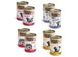Dogs'n Tiger Dogs’n Tiger Adult Hundefutter, Nassfutter, Mixpaket Sensibelchen 8 x 400 g