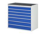 Rau Schubladenschrank m. Anti-Rutsch-Matte 7 Schubl.-XXL 4x120 3x150mm (03-XXL7.10A-MT.11)