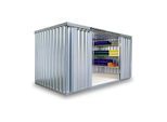 FLADAFI® Materialcontainer MC 1400 Verzinkt, zerlegt mit Holzfußboden ; SÄBU (14200101)