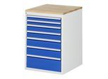 Rau Schubladenschrank Buche-Top und 7 x Schubl.-L 2x60 2x90 2x120 1x180mm (03-L5.0A-B.11)