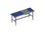 Rocholz Rollenbahntisch mit eichfähige Waage SYSTEM 2000 BxTxH: 1955x640x690-960 mm (203022)