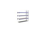 Bito Weitspannregal Set / F2 Anbaufeld 3 Ebenen H2000xT600xB1800 mm, Spanplatte enzianblau (44222)