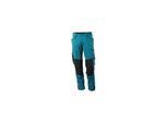 Mascot Hose mit Knietaschen, Stretchstoff Hose Größe 82C58, Dunkelpetroleum (17179-311-44-82C58)