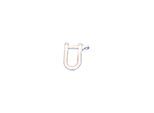 Schake Schäkel verzinkt, gelb, beschichtet (430_12BG)