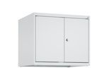 C+P Aufsatzschrank Classic PLUS, 2 Abteile, 500x600x500mm, 7035/7035 Verschluss Zylinderschloss ; C + P Möbelsysteme (080092-20|S10024)