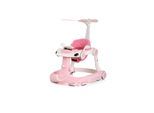 Chipolino Lauflernhilfe Happy Walker 5 in 1 Schaukelfunktion Musik Lichter Räder rosa