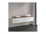 Villeroy und Boch Antao Waschtisch-Unterschrank K27112MT 160x36x50cm, Waschbeckenplattenfarbe warm walnut, white matt lacquer