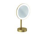 Kludi VELA R LED-Kosmetikspiegel 58995N0F Vergrößerung 3-fach, freistehend, brushed gold