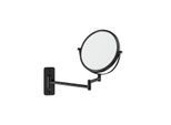 Duravit D-Code Kosmetikspiegel 0099124600 3-fach Vergrößerung, 203x310 mm, Schwarz Matt