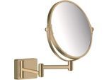 hansgrohe AddStoris Rasierspiegel 41791140 1-fach und 3-fach Vergrößerung, Wandmontage, brushed bronze