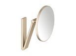 Keuco iLook_move Kosmetikspiegel 17612030000 5-fach Vergrößerung, Ø 212 mm, Bronze gebürstet