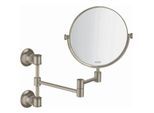 hansgrohe Axor Montreux Rasierspiegel 42090820 Vergrösserung 1-fach, schwenkbar, neigbar, Wandmontage, brushed nickel