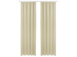 Vorhang OTTO HOME "SOLA" Gr. 4, beige (cream), B:130cm H:245cm, Polyester, Polyester, Gardinen, Vorhang, Breite:130 cm, 1 Schal, einfarbig, Verdunkelung