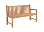 Ambia Garden Gartenbank, Teak, Holz, Teakholz, massiv, 3-Sitzer, 150x92x55 cm, erweiterbar, Holzmöbel, Sitzgelegenheiten Holz, Gartenbänke Holz