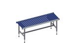 Rocholz Rollenbahntisch SYSTEM 2000 1955x640x710-960 mm mit Kurbelverstellung (203520)