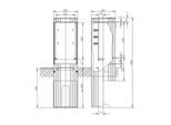 ABN Freiluftsäule M-Platte FB1BH3,H=1350mm SL135P)