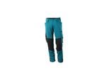 Mascot Hose mit Knietaschen, Stretchstoff Hose Größe 90C56, Dunkelpetroleum (17179-311-44-90C56)