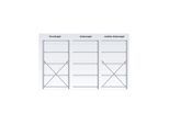 Regalwerk BERT Ordnungsregal Grundfeld HxBxT 2000x1005x400mm 10 Stahl-Fachböden (B9-85110-40)