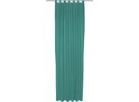 Vorhang ADAM "Uni Collection", blau (petrol), B:142cm H:335cm, Baumwolle (Bio-Baumwolle), Gardinen, Vorhang, Blickdichter aus 100% Bio-Baumwolle