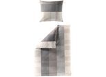 Bettwäsche BIERBAUM "3105", beige (sand), B/L: 155cm x 220cm, 1 Stk., 1 Stk., Renforcé, B/L: 80cm x 80cm, 2 Stk., Renforcé, Obermaterial: 100% Baumwolle, Bettwäsche, Bettwäsche, Renforce, 100 % Baumwolle, pflegeleicht