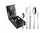 Besteck-Set "Tafelbesteck inkl. Besteckbox Mia 30er Set silber", silber, 30 tlg., PICARD & WIELPÜTZ SOLINGEN, Essbesteck-Sets, Besteck-Set, Spülmaschinengeeignet