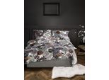 Bettwäsche IRISETTE "Wave 8561", bunt (multi), B/L: 140cm x 200cm, 1 Stk., 1 Stk., Mako-Satin, B/L: 90cm x 70cm, 2 Stk., Mako-Satin, Obermaterial: 100% Baumwolle, Bettwäsche, Bettwäsche, anschmiegsam und atmungsaktiv