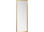 Wandspiegel KARE DESIGN "Wandspiegel Arezzo Brass", gold (goldfarben), B:70cm H:200cm T:6,5cm, Glas, Stahl, Spiegel, Wandspiegel