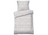Bettwäsche DYCKHOFF "Ambra", silber (gold, silber), B/L: 155cm x 220cm, 1 Stk., 1 Stk., Frottee, B/L: 80cm x 80cm, 2 Stk., Frottee, Obermaterial: 75% Baumwolle, 25% Polyester, Bettwäsche, Bettwäsche, aus Weichfrottier