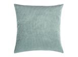 Dekokissen PAD "CASUAL", aqua, unifarben, B:50cm L:50cm, Polyacryl, Polyester, Dekokissen_Sitzkissen_Kissenhüllen, Made in Europe