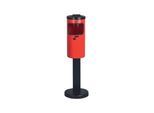Abfall-Ascher Rondo rot mit Standfuß ; E/D/E (360013)