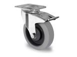 CASCOO Lenkrolle mit Totalfeststeller ø 125 mm Serie P2D2 Kugellager (TBP35W0125P2D2B32)