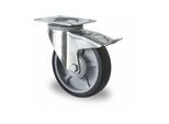 CASCOO Lenkrolle mit Totalfeststeller ø 125 mm Serie P2G2 Kugellager (TBP35W0125P2G2B32)