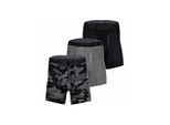 Boxershorts UNDER ARMOUR "Boxershort UA PERFORMANCE TECH - PRINT 6 IN 3PK 3er Pack", Herren, Gr. 3XL, bunt (schwarz, grau), Obermaterial: 90% Polyester Pol. recyc.. 10% Elasthan EL., Unterhosen