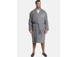 Hausanzug CHARLES COLBY "Bademantel LORD CURET" Gr. L, grau, L, Obermaterial: 100% Baumwolle CO., Hausmäntel, Hausanzug