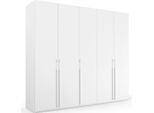 Drehtürenschrank RAUCH "Kleiderschrank Schrank Garderobe Wäscheschrank SKAT PURE", weiß (alpinweiß), B:251cm H:223cm T:63cm, Holzwerkstoff, Schränke, Drehtürenschrank, elegante Griffstangen und praktischer Innenausstattung MADE IN GERMANY