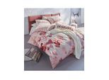 Bettwäsche HEINE HOME Gr. 3, rosa (rosenquarz), B/L: 155cm x 220cm, Renforcé, B/L: 80cm x 80cm, 2 Stk., Renforcé, 100% Baumwolle, Bettwäsche, Bettwäsche