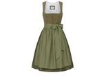 Dirndl NÜBLER "Dirndl midi Luise", Damen, Gr. 36, EURO, grün, Obermaterial: 100% Polyester PES., Kleider
