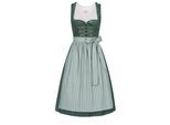 Dirndl NÜBLER "Dirndl midi Thea", Damen, Gr. 42, EURO, grün, Obermaterial: 100% Baumwolle CO., Kleider
