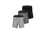 Boxershorts UNDER ARMOUR "Boxershort UA PERFORMANCE TECH - SOLID 6 IN 3PK 3er Pack", Herren, Gr. 5XL, bunt (schwarz, grau), Obermaterial: 90% Polyester Pol. recyc.. 10% Elasthan EL., Unterhosen